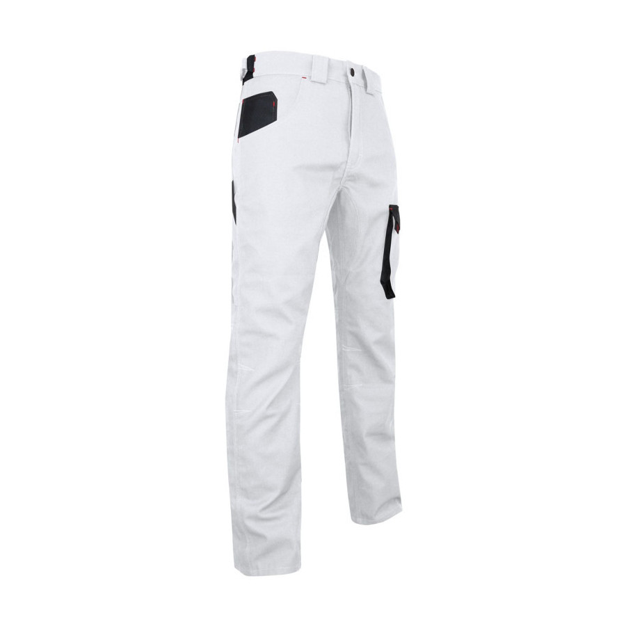 Pantalon de peintre LMA blanc FACADE