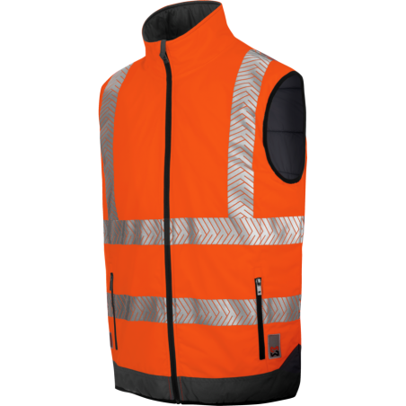 Gilet de travail Würth Modyf haute-visibilité réversible Orange fluo