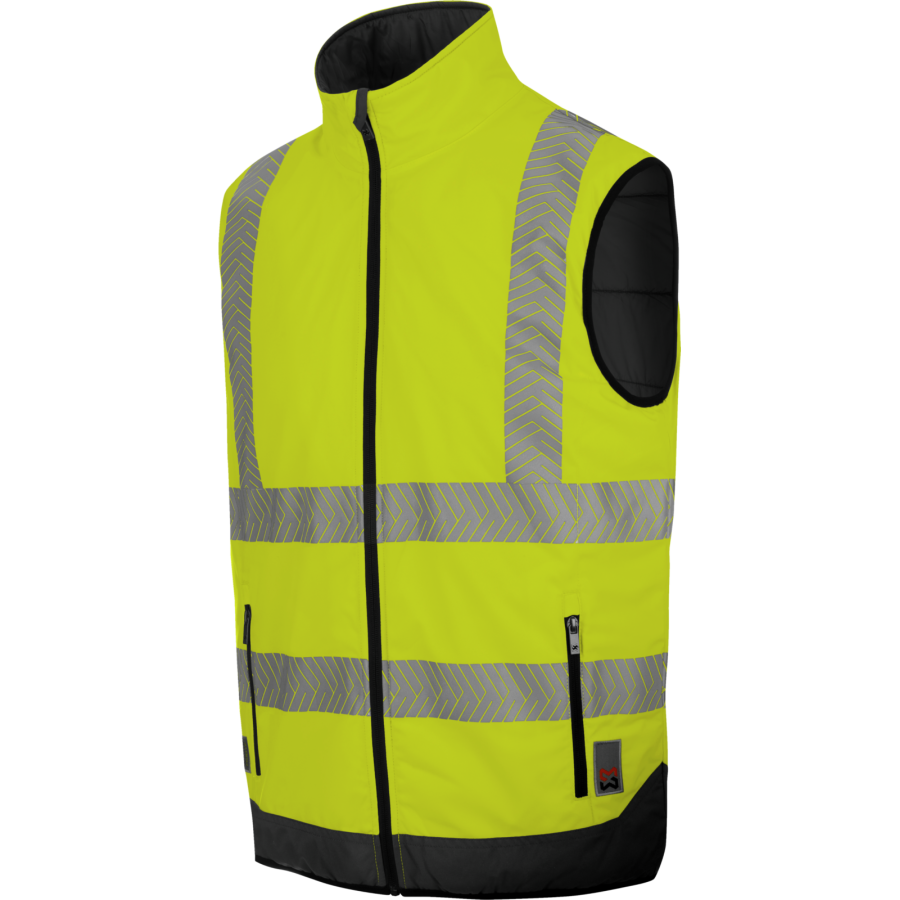 Gilet de travail Würth Modyf haute-visibilité réversible Jaune fluo