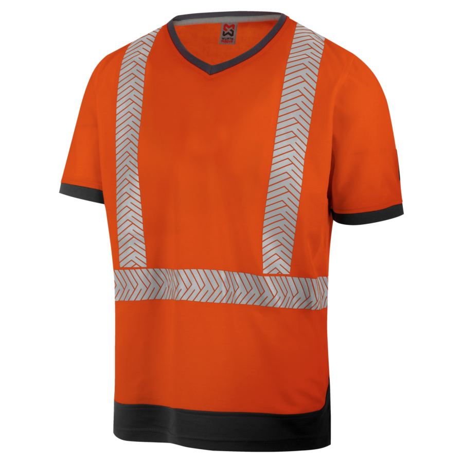 Tee-shirt de travail Würth Modyf haute-visibilité Orange fluo