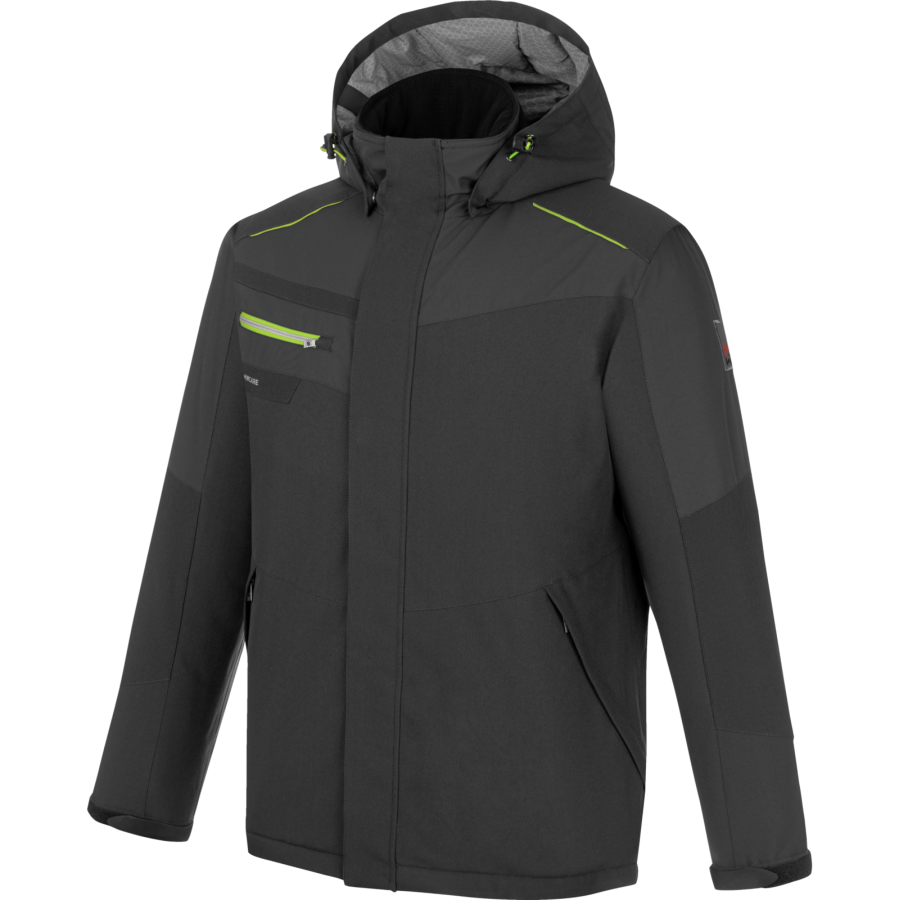 Softshell matelassée de travail Würth Modyf Stretch Evolution Anthracite/Lime