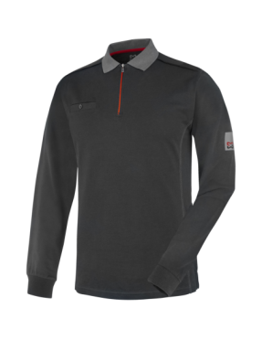 Polo de travail Würth Modyf à manches longues Stretch X Anthracite