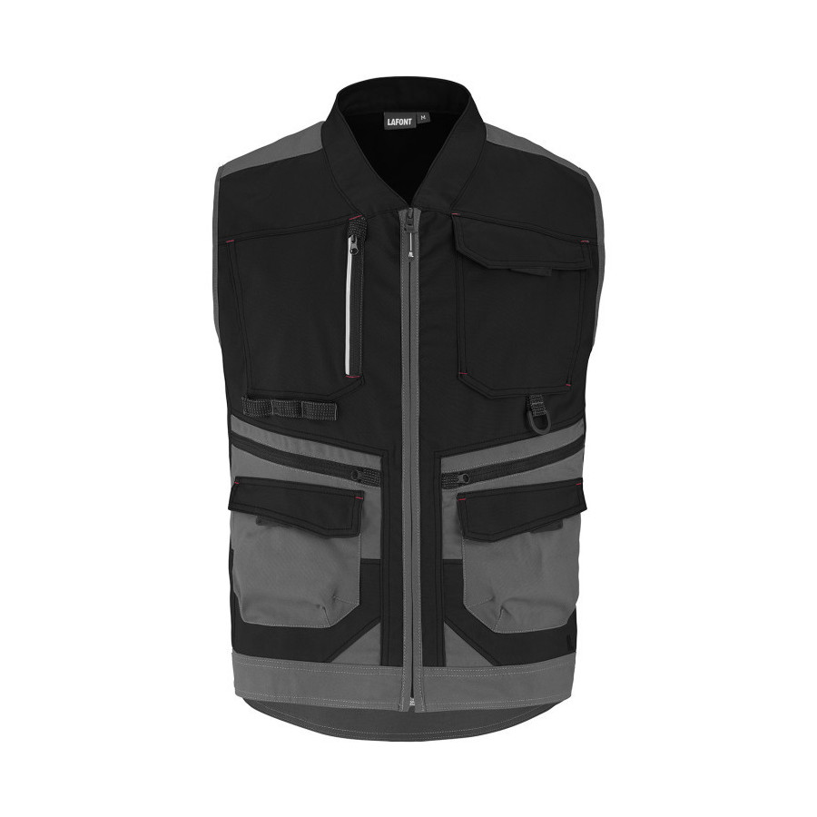 Gilet BTP Lafont léger multipoches TROWEL Work Attitude 3