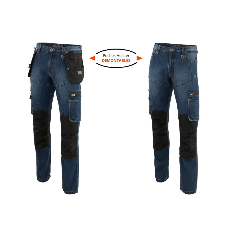 Jean de travail Molinel poches holster démontables
